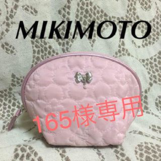 ミキモト(MIKIMOTO)のMIKIMOTO ミキモト ポーチ ピンク シェル型 リボン(ポーチ)