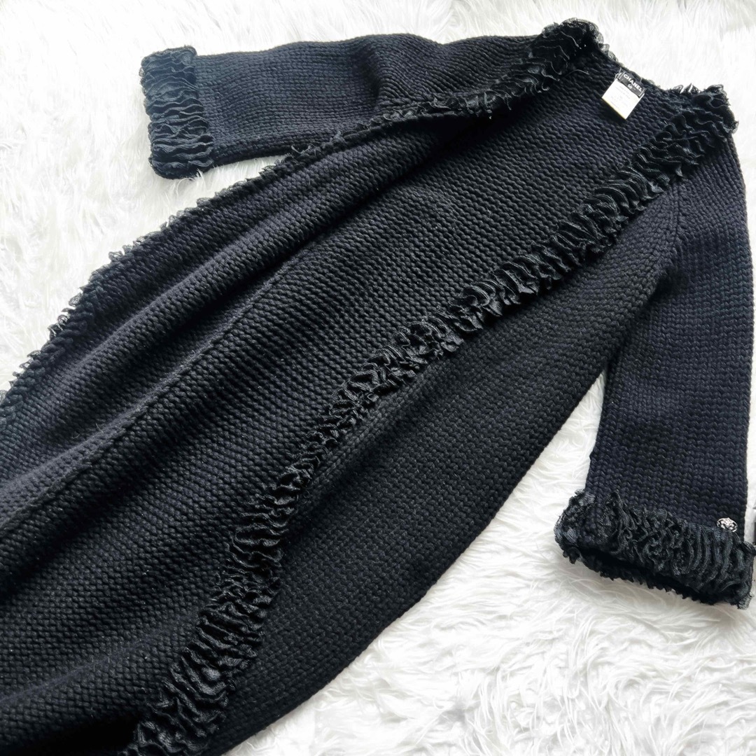 CHANEL - 美品 CHANEL シャネル カシミヤ カーディガン ロング CHANEL - 美品 CHANEL シャネル カシミヤ カーディガン ロング
