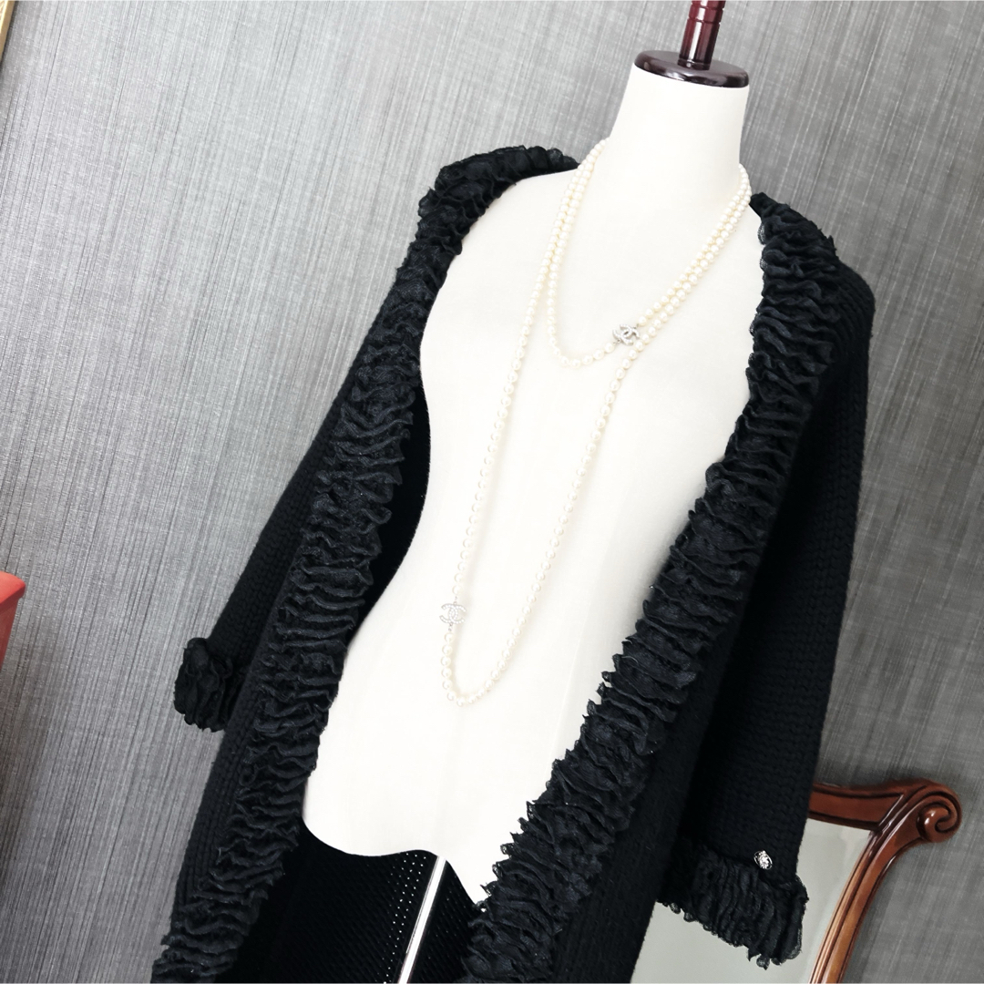 CHANEL - 美品 CHANEL シャネル カシミヤ カーディガン ロング CHANEL - 美品 CHANEL シャネル カシミヤ カーディガン ロング