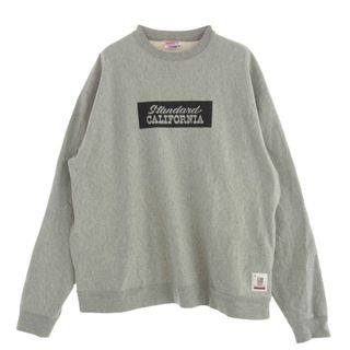 STANDARD CALIFORNIA - STANDARD CALIFORNIA スタンダードカリフォルニア ×GO OUT SD US Cotton Pullover Sweat ゴーアウト スウェット グレー系 XL【中古】