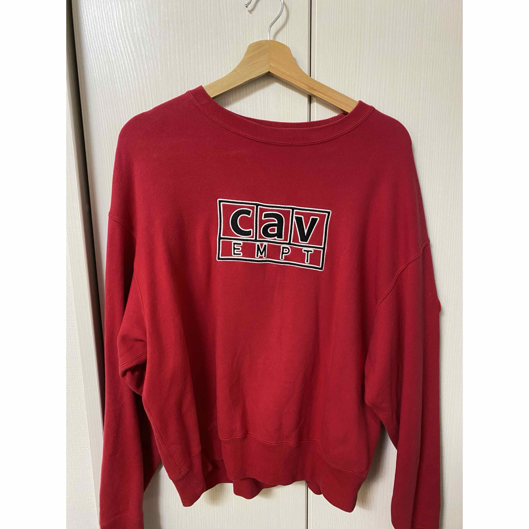 C.E cavempt BOX Crewneck Sweatshirt 赤 S C.E cavempt BOX Crewneck Sweatshirt 赤 S