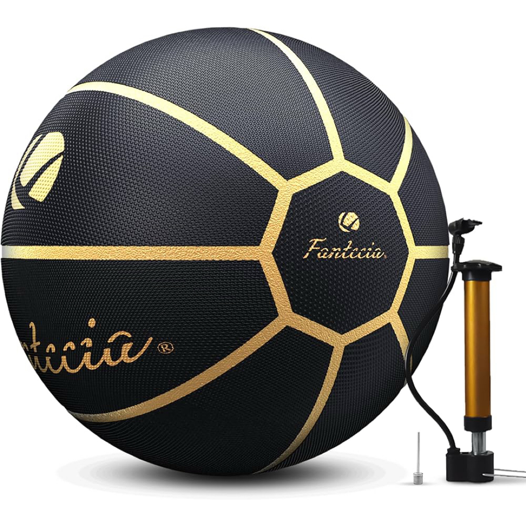 ✳️バスケットボール 屋内外　ゴムバスケットボール　ポンプ付　プレゼント スポーツ/アウトドアのスポーツ/アウトドア その他(バスケットボール)の商品写真