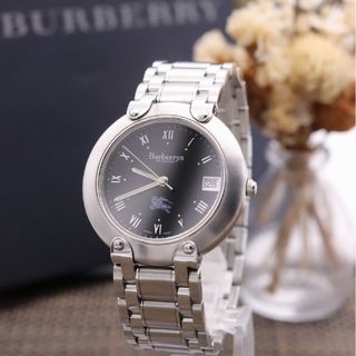 BURBERRY - 【電池交換済】Burberrys バーバリー 腕時計 ムーン BURBERRY - 【電池交換済】Burberrys バーバリー 腕時計 ムーン