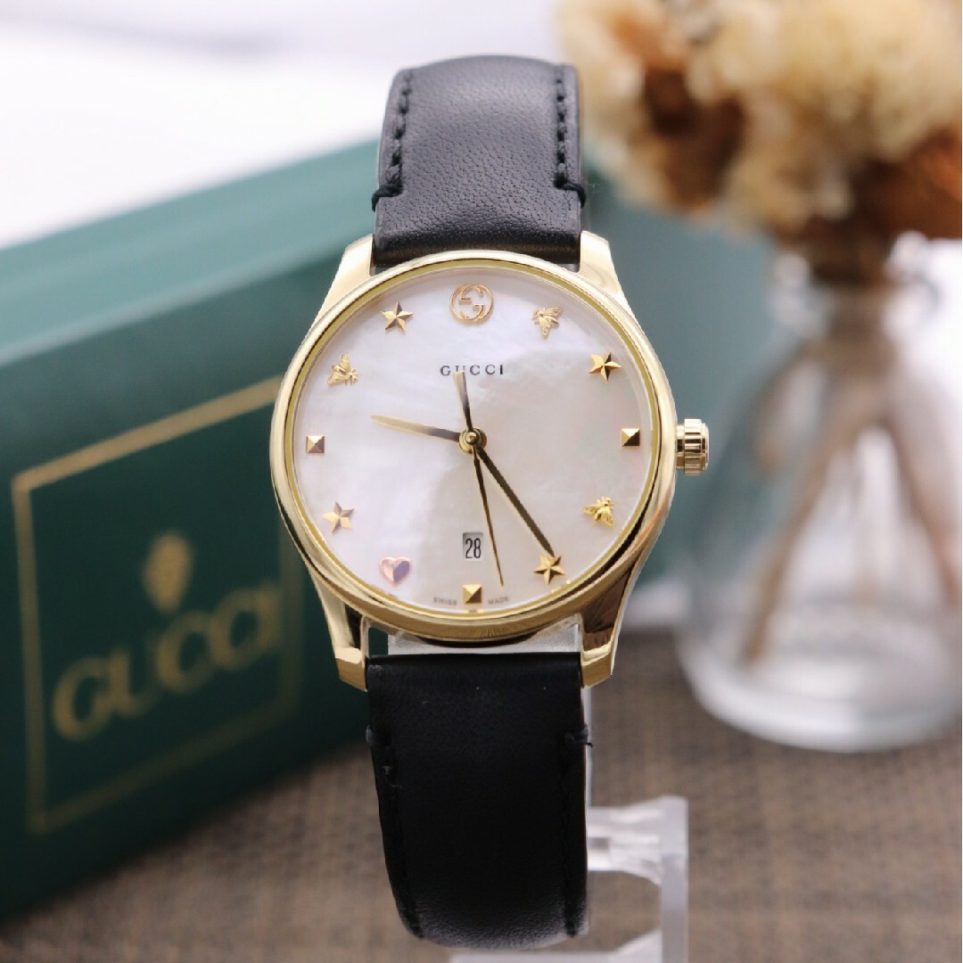 GUCCI - 正規品【新品電池】GUCCI 126.5/スター 動作品 超美品 GUCCI - 正規品【新品電池】GUCCI 126.5/スター 動作品 超美品