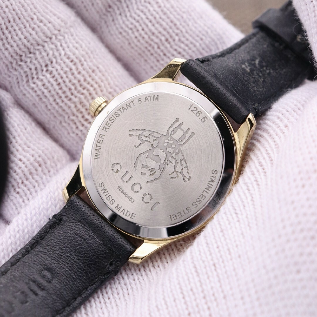 GUCCI - 正規品【新品電池】GUCCI 126.5/スター 動作品 超美品 GUCCI - 正規品【新品電池】GUCCI 126.5/スター 動作品 超美品