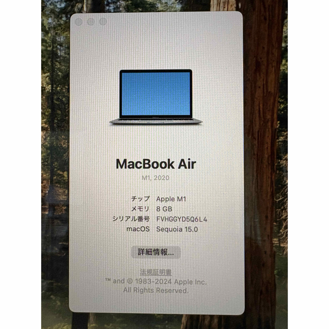 MacBook Air M1 2020 シルバー 箱付き MacBook Air M1 2020 シルバー 箱付き