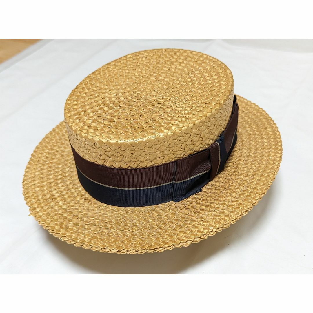 希少 STETSON 30sヴィンテージ カンカン帽 ボーターハット Sサイズ 希少 STETSON 30sヴィンテージ カンカン帽 ボーターハット Sサイズ