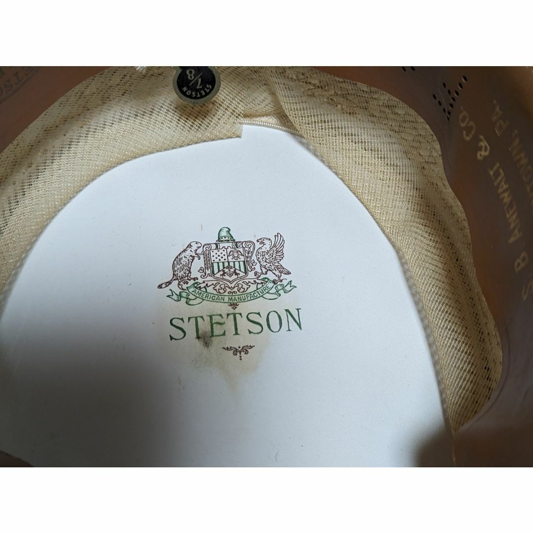 希少 STETSON 30sヴィンテージ カンカン帽 ボーターハット Sサイズ 希少 STETSON 30sヴィンテージ カンカン帽 ボーターハット Sサイズ