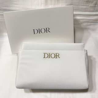 クリスチャンディオール(Christian Dior)のChristianDior ディオール ノベルティ ポーチ ホワイト 新品未使用(ポーチ)