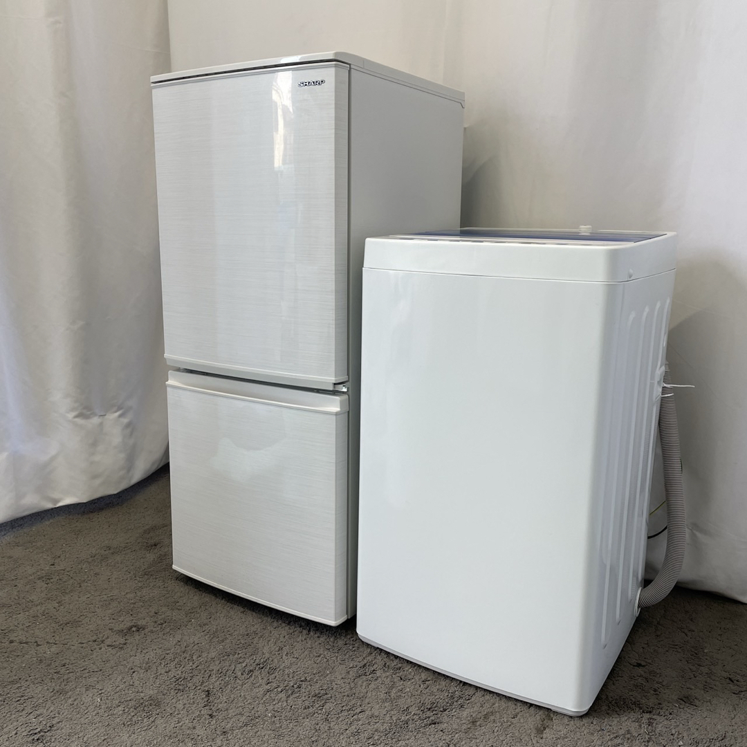 SHARP - 洗濯機 冷蔵庫 一人暮らし 小型 単身セット 安い 中古 SHARP - 洗濯機 冷蔵庫 一人暮らし 小型 単身セット 安い 中古