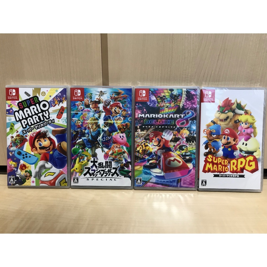 Nintendo Switch - 新品未開封✨スマッシュブラザーズ＋マリオカート8＆マリオRPG＆パーティセット✨