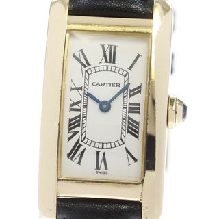 カルティエ(Cartier)のカルティエ CARTIER W2601556 タンクアメリカン SM K18YG クォーツ レディース _865206(腕時計)