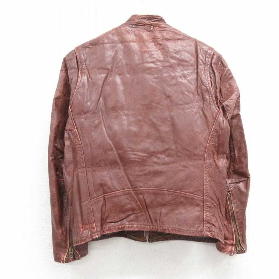 70年代 シングルレザージャケット 古着 ビンテージ ダメージ 70年代 シングルレザージャケット 古着 ビンテージ ダメージ