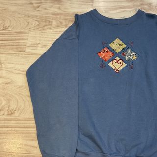 【Mcc Sportswear】パッチワーク　トレーナー　Mサイズ(トレーナー/スウェット)