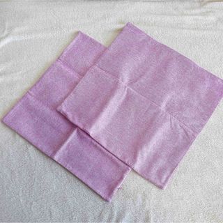 新品未使用品クッションカバー 45×45cm ピンク 2枚セット(クッションカバー)