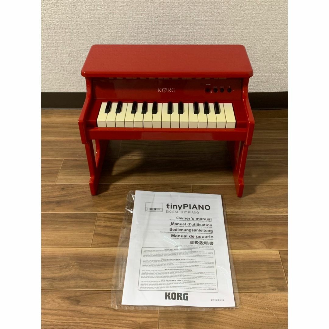 KORG Tiny Piano レッド ミニ鍵盤 ミニピアノ 25鍵 玩具 楽器 KORG Tiny Piano レッド ミニ鍵盤 ミニピアノ 25鍵 玩具 楽器