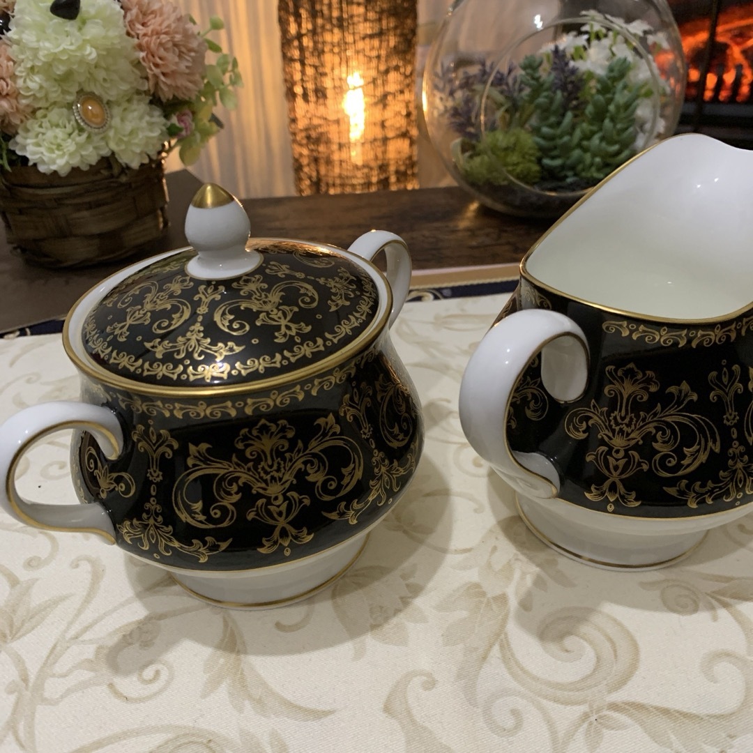 WEDGWOOD(ウェッジウッド)の未使用　ウェッジウッド カーナボン　シュガーポット　クリーマー インテリア/住まい/日用品のキッチン/食器(食器)の商品写真
