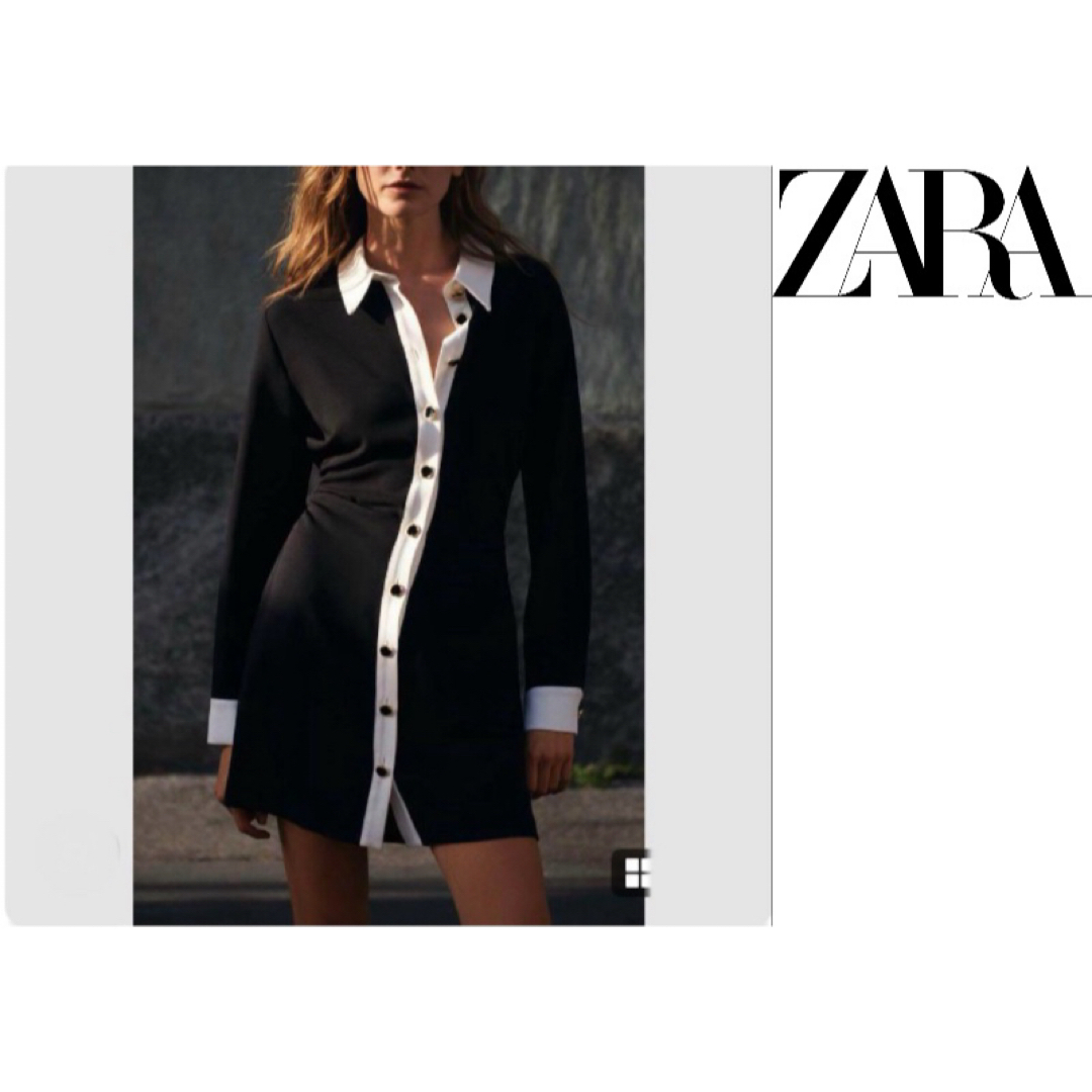 ZARA - 送料無料 新品 ZARA クレープミニワンピース USサイズMの ZARA - 送料無料 新品 ZARA クレープミニワンピース USサイズMの