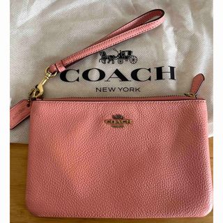 コーチ(COACH)の【未使用】COACH レザーポーチ(ポーチ)