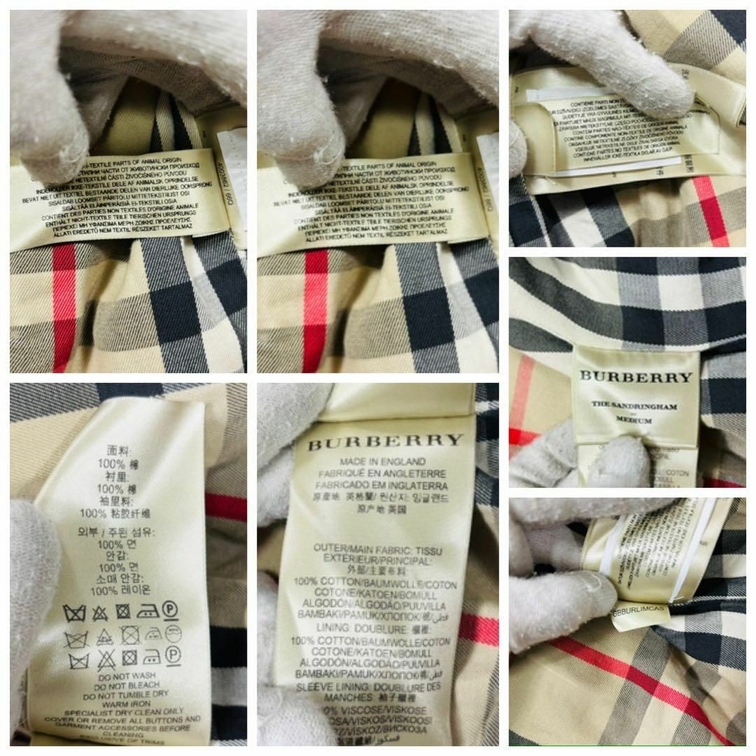 BURBERRY - 希少XL 美品 バーバリー 現行 サンドリンガム BURBERRY - 希少XL 美品 バーバリー 現行 サンドリンガム