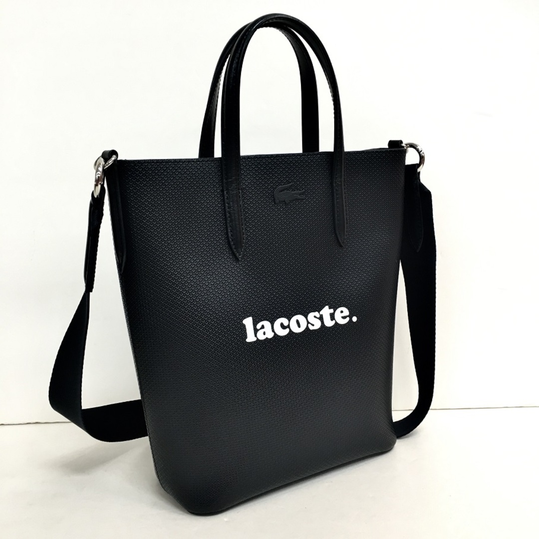 LACOSTE - LACOSTE ラコステ CHANTACO ANIMATION ２ 着脱ショルダー付き 縦型 トートバッグ レディース【8104-004】