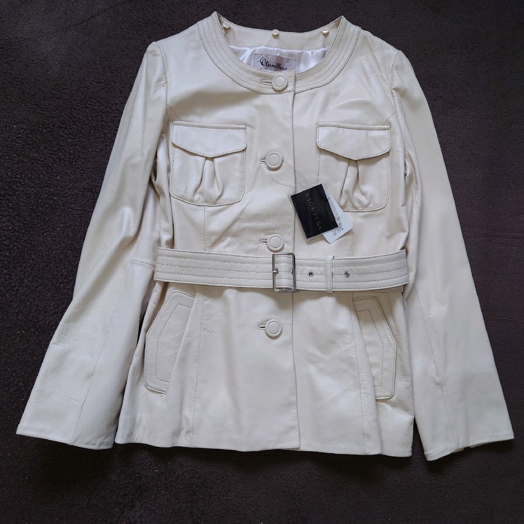 サガファー 3wayレザージャケット リアルファー タグ付新品