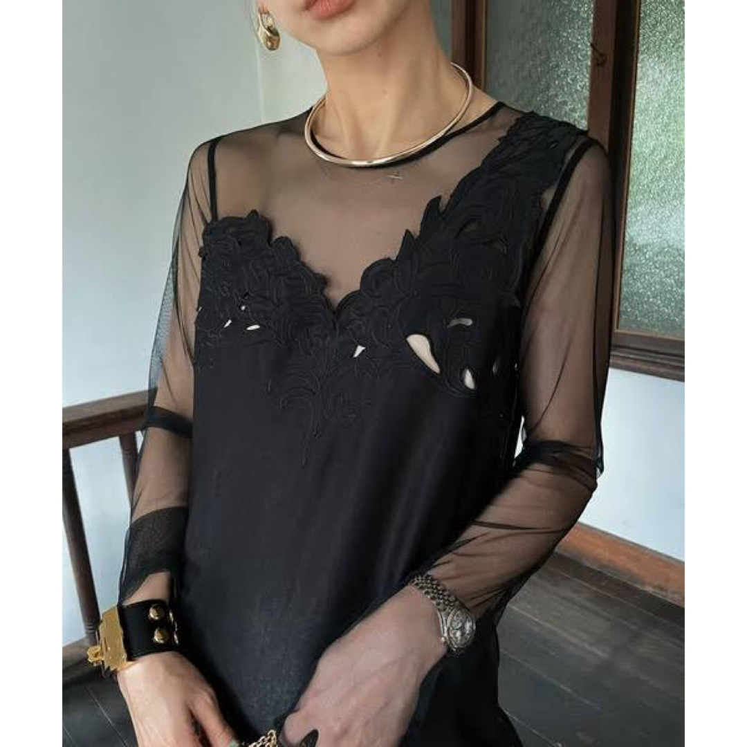 Ameri VINTAGE - UND RENEE CUTWORK DRESS Ameri VINTAGE の通販 Ameri VINTAGE - UND RENEE CUTWORK DRESS Ameri VINTAGE の通販