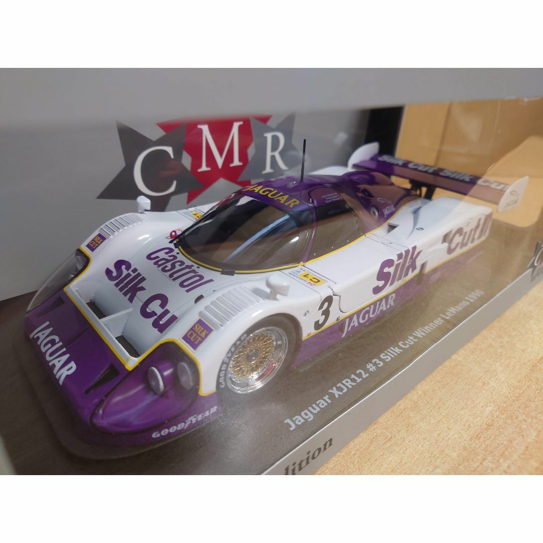 1/18 ジャガーXJR-12 #3 シルクカット ルマン1990優勝 CMR製の 1/18 ジャガーXJR-12 #3 シルクカット ルマン1990優勝 CMR製の