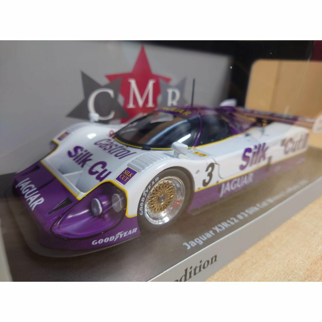 1/18 ジャガーXJR-12 #3 シルクカット ルマン1990優勝 CMR製の 1/18 ジャガーXJR-12 #3 シルクカット ルマン1990優勝 CMR製の