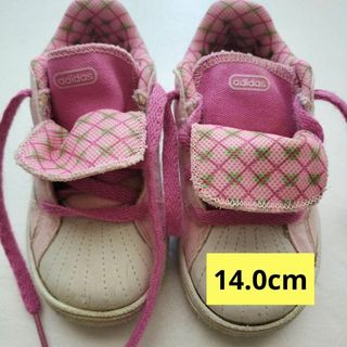 adidas ピンク スニーカー　14.0cm　ベビー　靴　赤ちゃん　アディダス