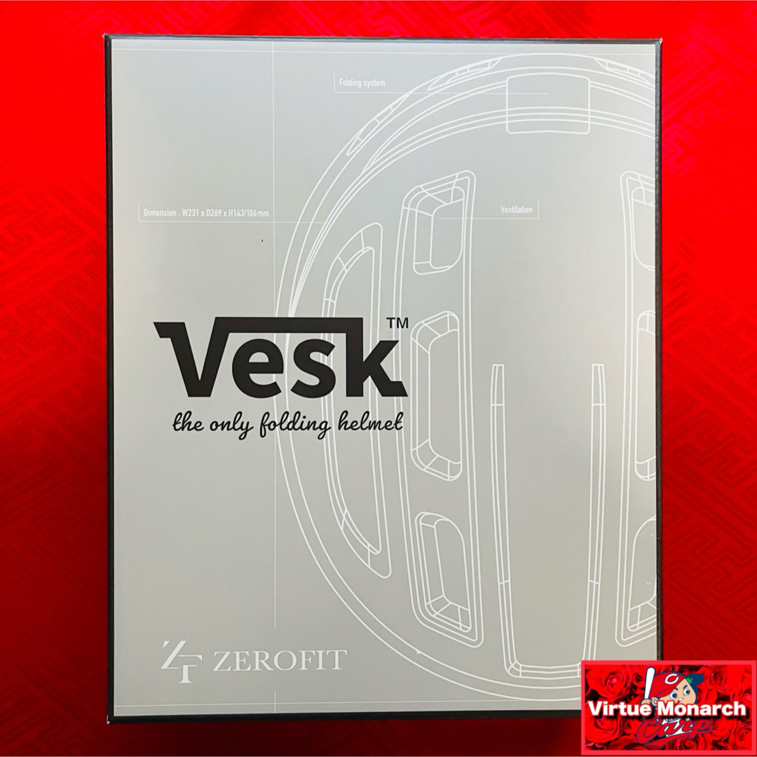 広島東洋カープ - VESK 自転車用折りたたみヘルメット(カープ 広島東洋カープ - VESK 自転車用折りたたみヘルメット(カープ