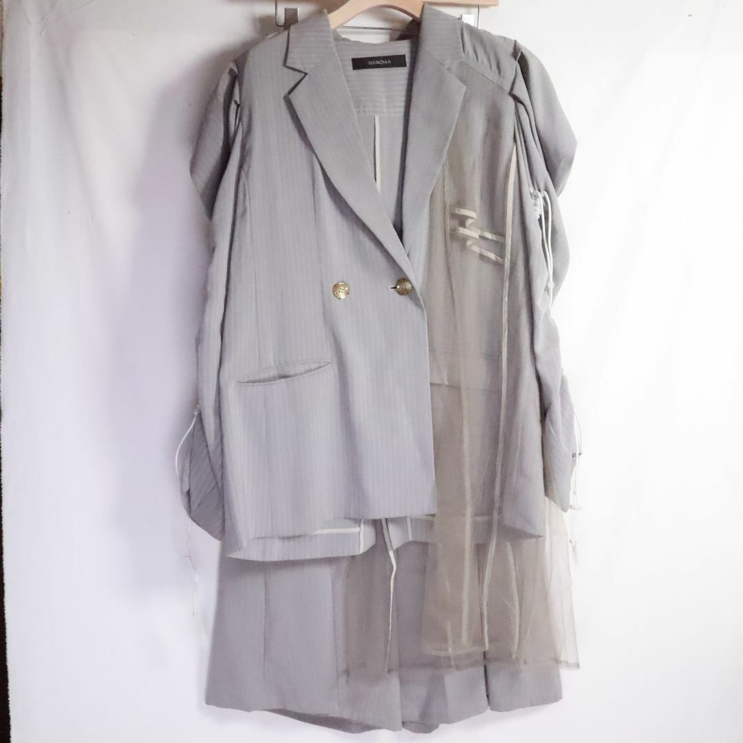 Shiroma セットアップ　21S/S TURTLE DOCKING CORD LOCK JACKET　フリー