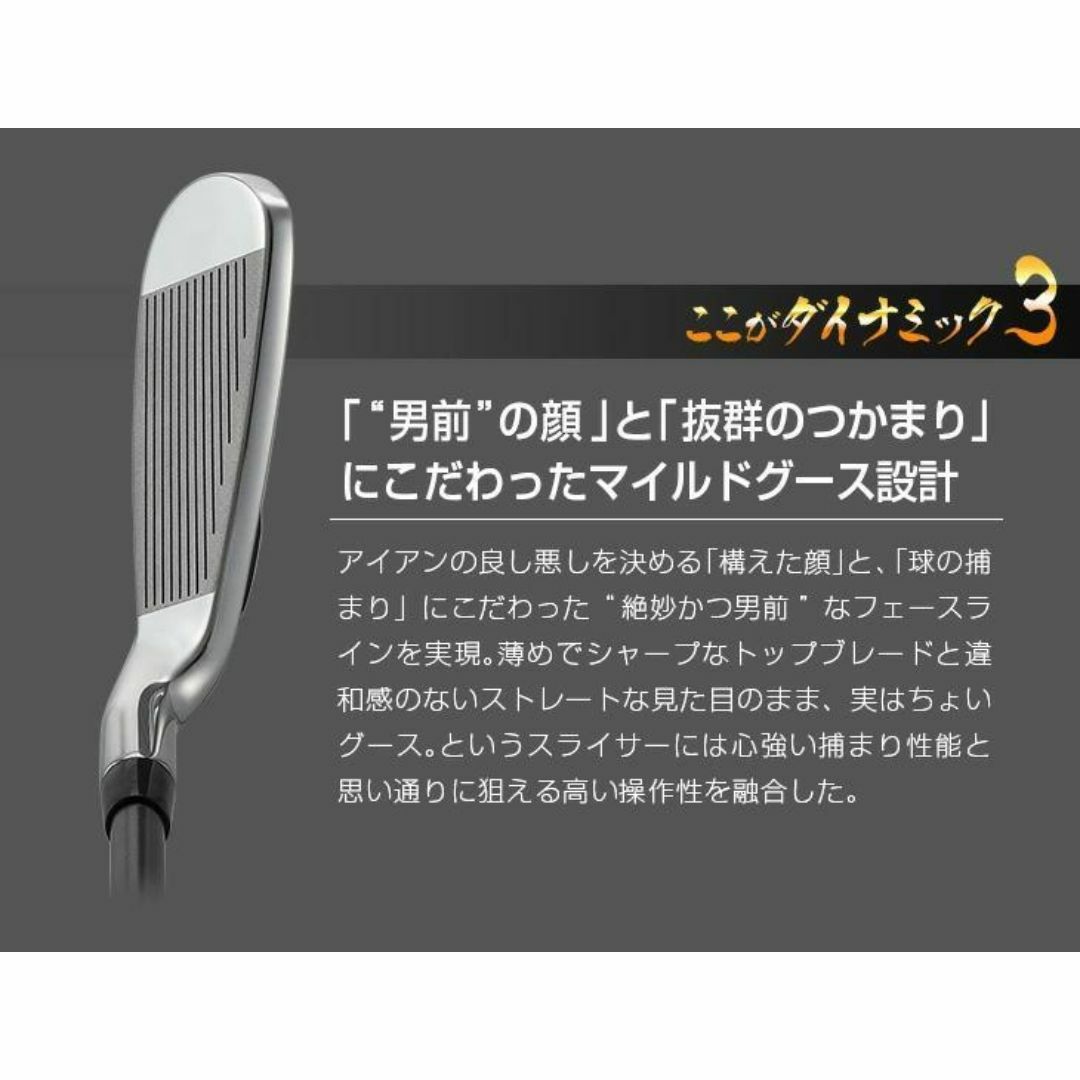 新品】簡単 扱いやすい ダイナミクスアイアン6本セット 新品】簡単 扱いやすい ダイナミクスアイアン6本セット