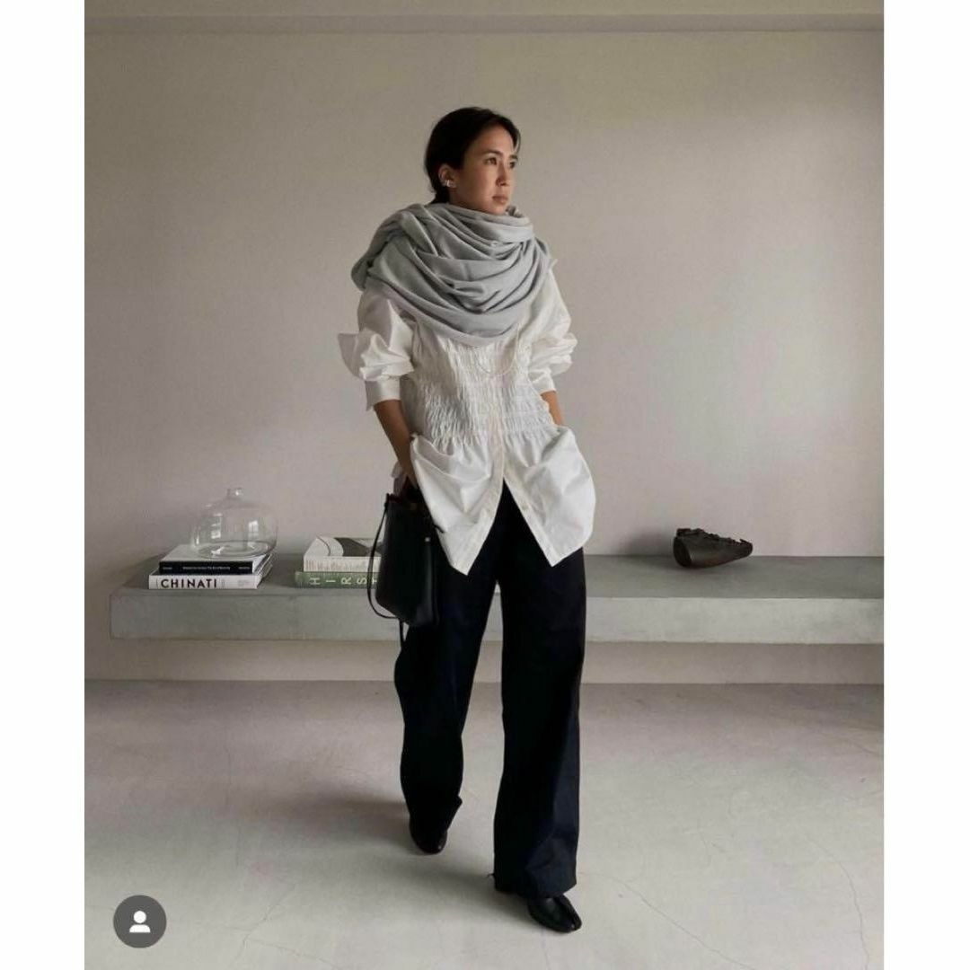 ETRE TOKYO - ETRE TOKYO ウエストシャーリングシャツ ホワイト ETRE TOKYO - ETRE TOKYO ウエストシャーリングシャツ ホワイト
