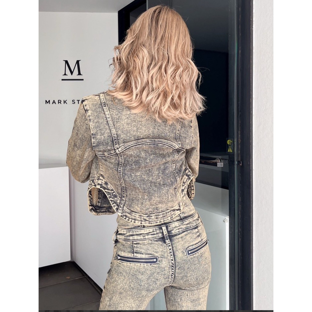 GYDA - GYDA USEDケミカルウォッシュストレッチデニムジャケット GYDA - GYDA USEDケミカルウォッシュストレッチデニムジャケット