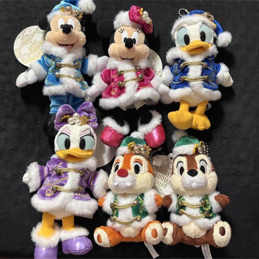 Disney - ディズニーシー　クリスマス　2017　ぬいぐるみバッジ　６点セット