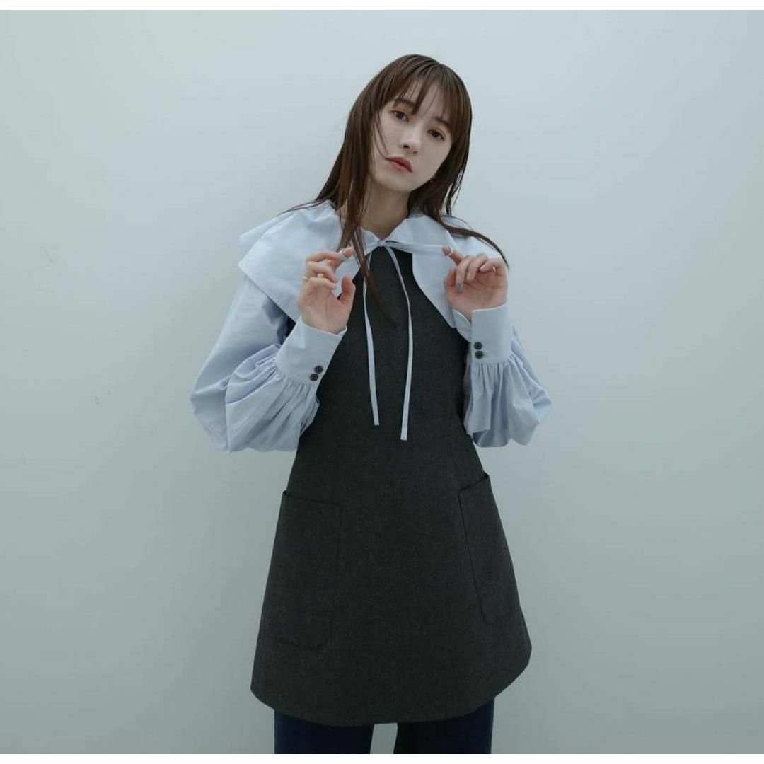 CLANE クラネ BIG COLLAR DRAWSTRING BLOUSEの通販 by CLANE クラネ BIG COLLAR DRAWSTRING BLOUSEの通販 by