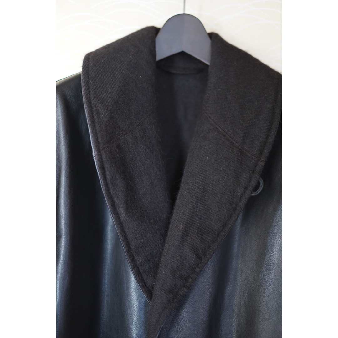 COMOLI - COMOLI レザー ショールカラーコート size3の通販 by COMOLI - COMOLI レザー ショールカラーコート size3の通販 by