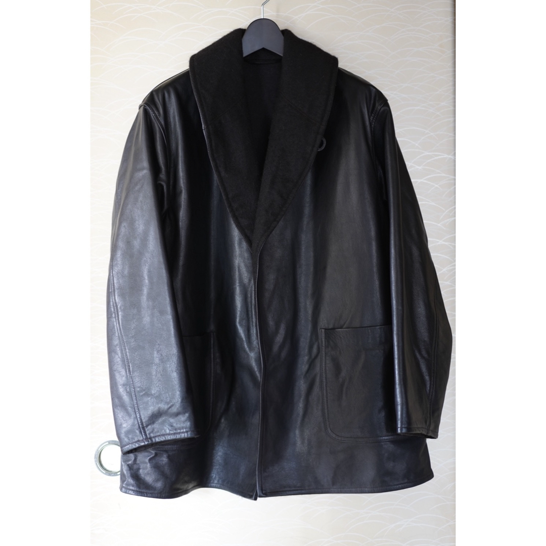 COMOLI - COMOLI レザー ショールカラーコート size3の通販 by COMOLI - COMOLI レザー ショールカラーコート size3の通販 by