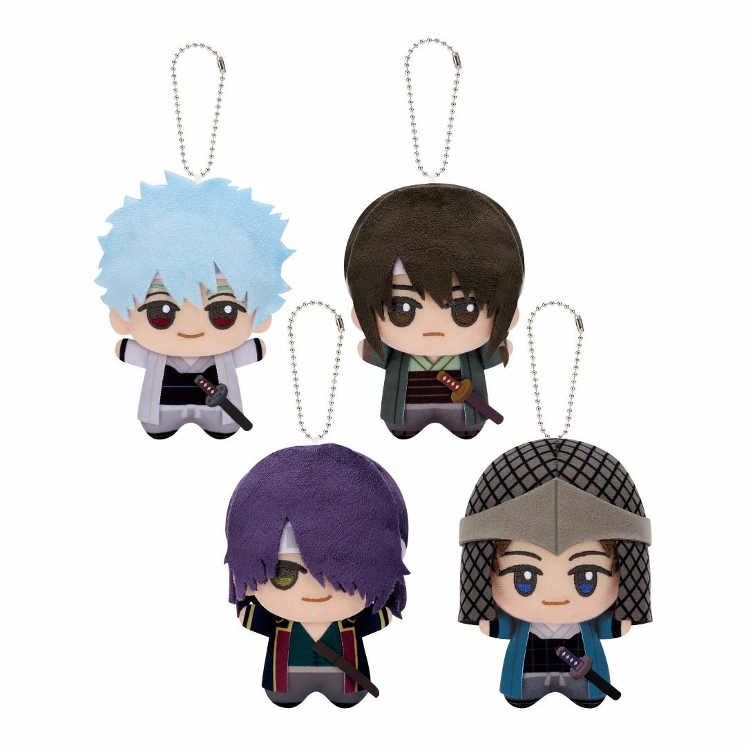 BANPRESTO - 銀魂 ちびぐるみ 攘夷志士 全4種セット 坂田銀時 桂 BANPRESTO - 銀魂 ちびぐるみ 攘夷志士 全4種セット 坂田銀時 桂