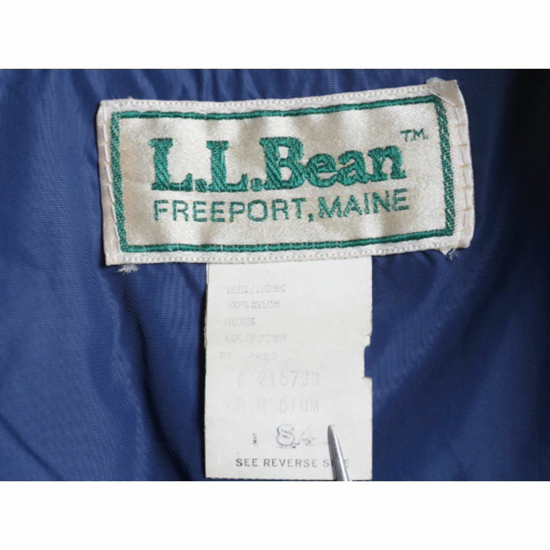 L.L.Bean - 80s エルエルビーン ナイロン ダウン ベスト メンズ L.L.Bean - 80s エルエルビーン ナイロン ダウン ベスト メンズ