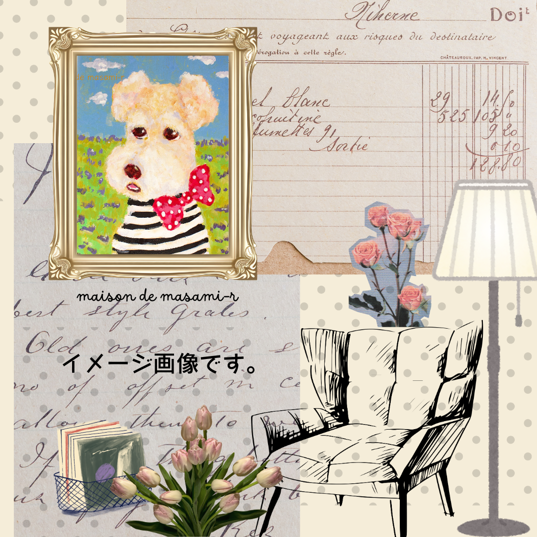 心臓」SMサイズ アート作品 原画 徳島洋子作品 アクリル画