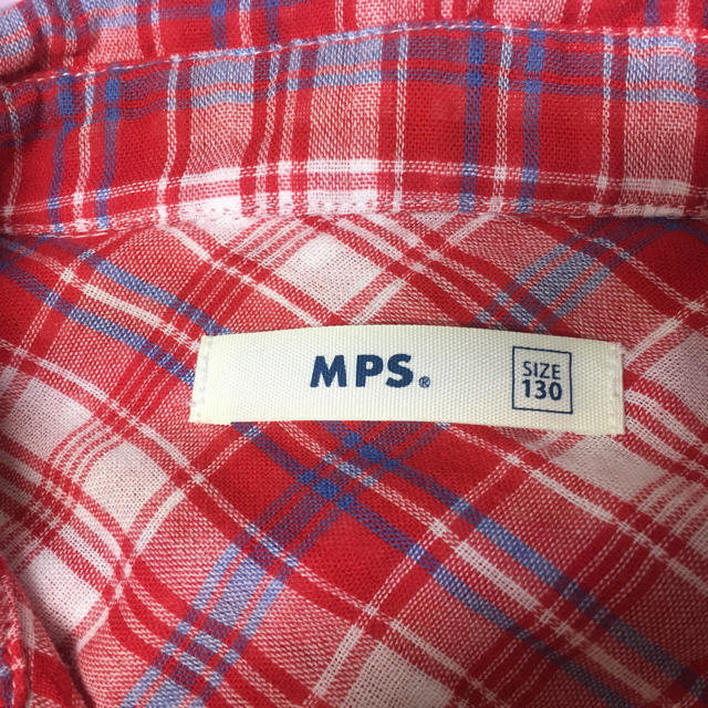 MPS(エムピーエス)のMPSチェックシャツ キッズ/ベビー/マタニティのキッズ服男の子用(90cm~)(Tシャツ/カットソー)の商品写真