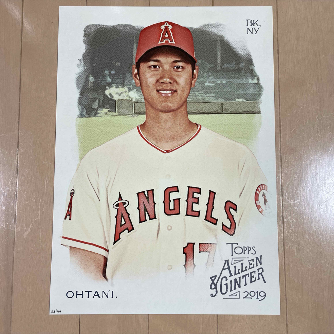 大谷翔平☆topps 2019 ALLEN&GINTER フォト 99枚限定 大谷翔平☆topps 2019 ALLEN&GINTER フォト 99枚限定
