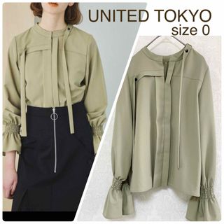 UNITED TOKYO - UNITED TOKYO 2WAY バックフレアブラウス 長袖 UNITED TOKYO - UNITED TOKYO 2WAY バックフレアブラウス 長袖