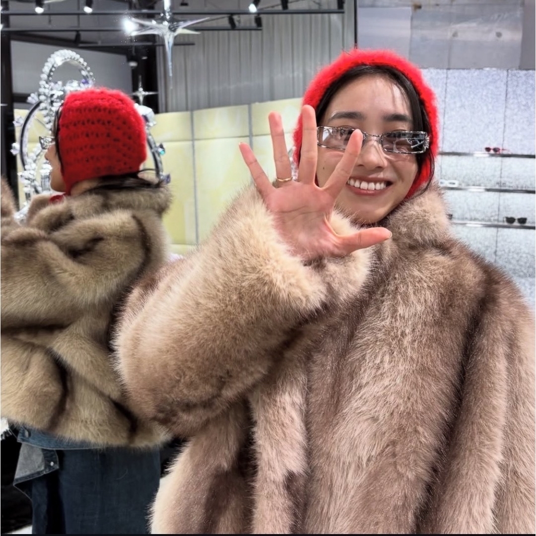 NKNIT ファージャケット の通販 by Em|ラクマ NKNIT ファージャケット の通販 by Em|ラクマ