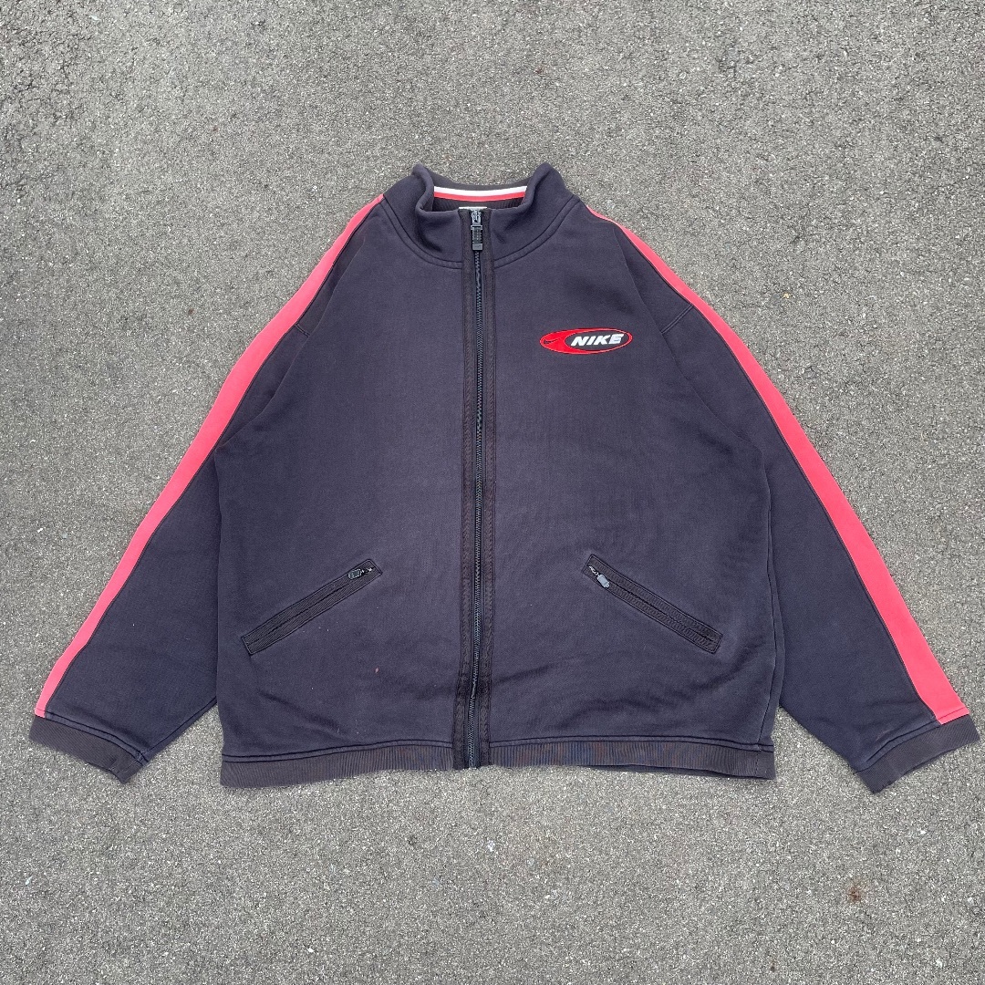 NIKE 90s トラックジャケット　短丈　y2k リフレクター