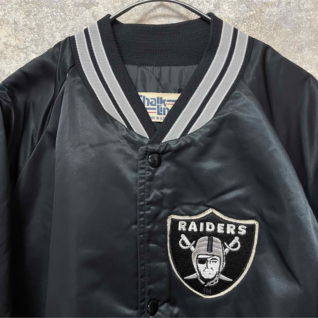 VINTAGE - USA製 NFL RAIDERS Chalk Line レイダース スタジャン VINTAGE - USA製 NFL RAIDERS Chalk Line レイダース スタジャン