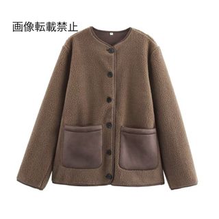 💋2月新作💄16244◆ボアコート(毛皮/ファーコート)