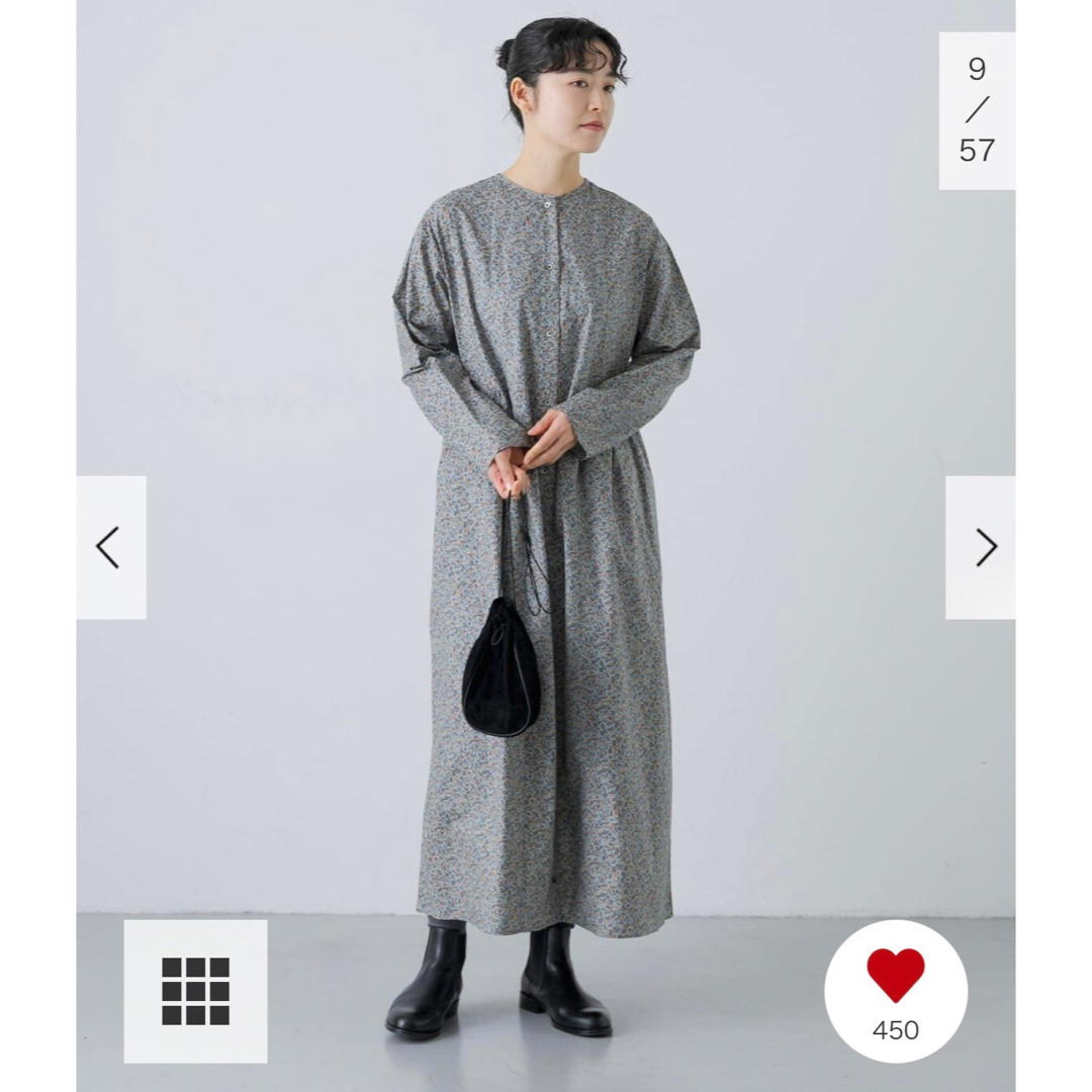 かぐれ - 新品タグ付◉ BLUE GRAY かぐれ コットン小花柄2WAY かぐれ - 新品タグ付◉ BLUE GRAY かぐれ コットン小花柄2WAY